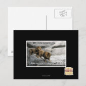 Bijt me is enkel een uitdrukking! briefkaart (Voorkant / Achterkant)