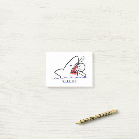 Bijt Me Post-it® Notes (Op bureau)