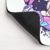 Bijt me roze halloween lippen muismat (Hoek)