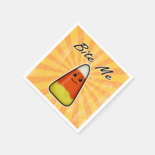 Bijt me schattig grappig Kawai Halloween snoep maï Servet (Hoek)