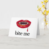 Bijt me Vampier Kaart (Gele Bloem)