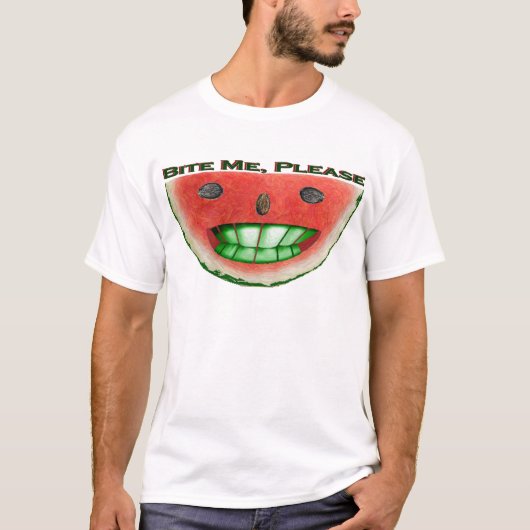 Bijt Mij Watermeloen T-shirt (Voorkant)
