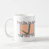 Bijt niet in de hand die TUBES YA Koffiemok (Links)