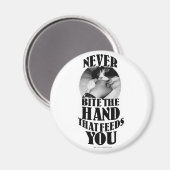 Bijt nooit in die hand magneet (Voorkant / Achterkant)