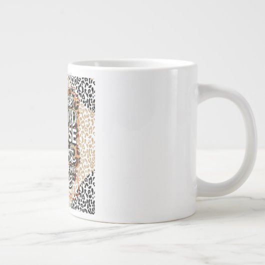 Bijt op je tong grote koffiekop (Rechts)