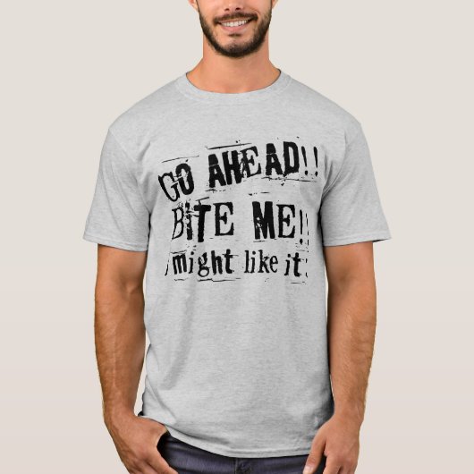 bijten t-shirt (Voorkant)