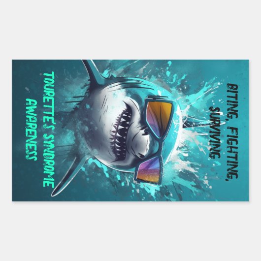 Bijten vechten overlevende Sticker van Tourette (Voorkant)