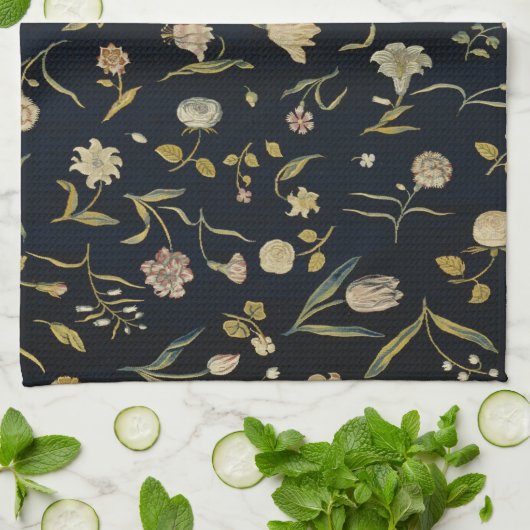 bijtend flessenpatroon theedoek (Gevouwen)