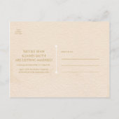  bijtende bomen en gevechtslijnen sparen de datum aankondigingskaart (Achterkant)