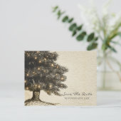  bijtende bomen en gevechtslijnen sparen de datum aankondigingskaart (Staand voorkant)