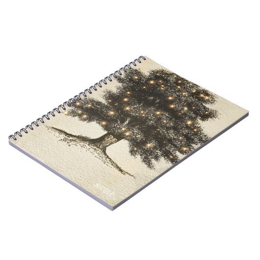  bijtende bomen en lights notitieboek (Linkerzijde)