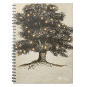 bijtende bomen en lights notitieboek (Voorkant)