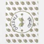 Bijtende buitenkant uit gebottende kool fleece deken (Voorkant)