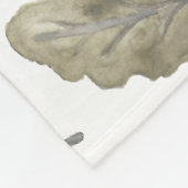 Bijtende buitenkant uit gebottende kool fleece deken (Hoek)