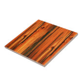 bijtende dennenhouten planken tegeltje (Zijkant)