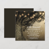 , bijtende, gebroken eikenbomen kaart (Voorkant / Achterkant)