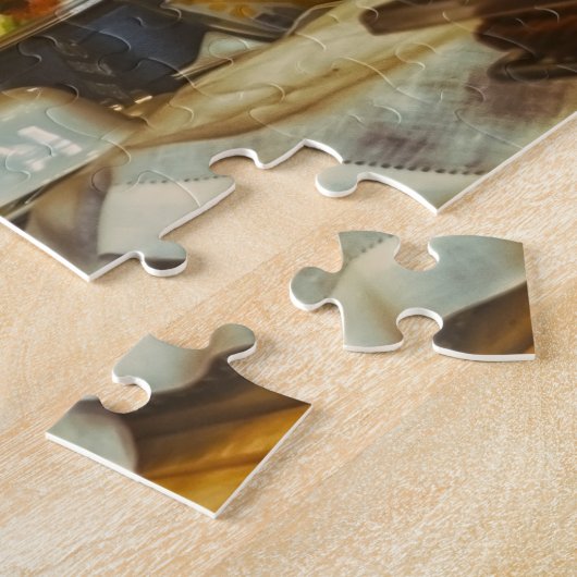 bijtende keukenpuzzel legpuzzel (Zijkant)