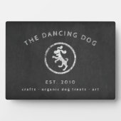 bijtende logo op het karton fotoplaat (voorkant)