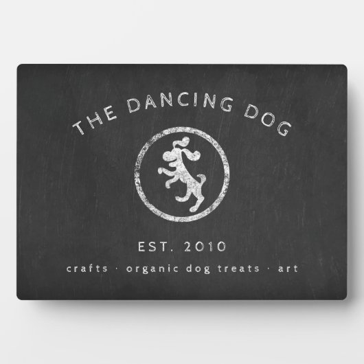 bijtende logo op het karton fotoplaat (voorkant)