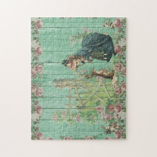  bijtende rasterkonijnenschenkel legpuzzel (Verticaal)