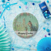  bijtende rasterkonijnenschenkel papieren bordje (Feest)