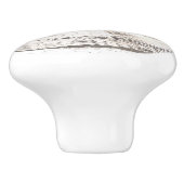 bijtende schuur- en braadschuur-, beige, grijze, w keramische knop (Zijkant)