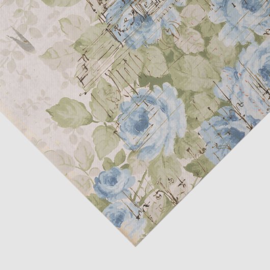 , bijtende textielblauw ontkoppeling tissuepapier (Detail)