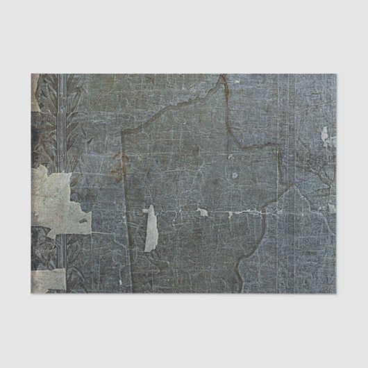 , bijtende textuur, blauw papier, ontkoppeling tissuepapier (Voorkant)