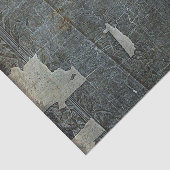 , bijtende textuur, blauw papier, ontkoppeling tissuepapier (Detail)