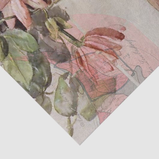 bijtende textuur Botanische kaart ontkoppeling Tissuepapier (Detail)