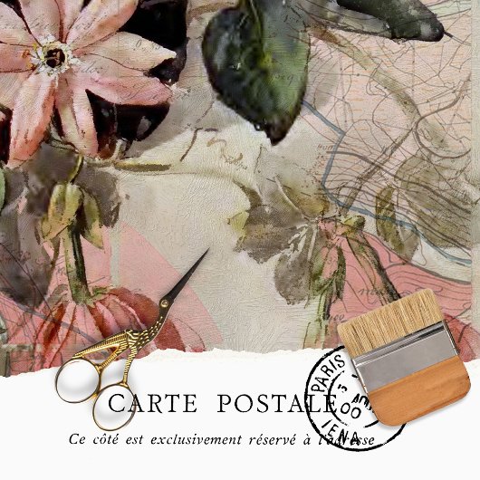  bijtende textuur Botanische kaart ontkoppeling Tissuepapier