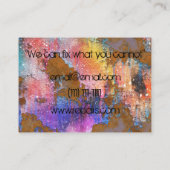 bijtende verfschil  visitekaartje (Achterkant)