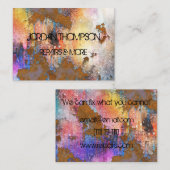 bijtende verfschil  visitekaartje (Voorkant / Achterkant)