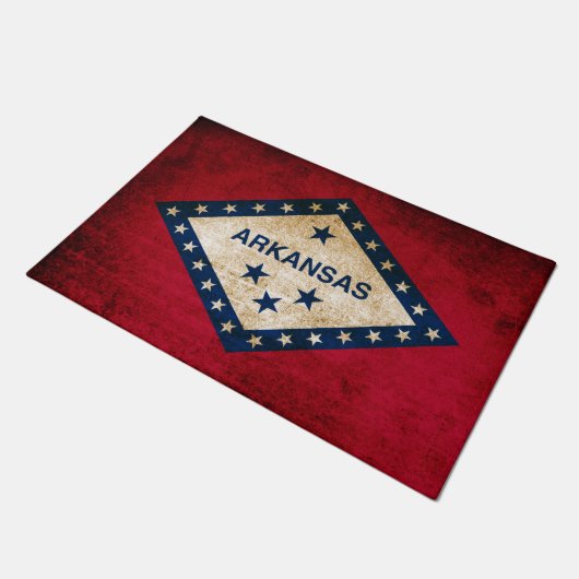 bijtende vlag van Arkansas Deurmat (Schuin)