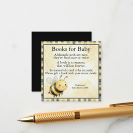 Bijter Bug Boy Baby Shower Informatiekaartje