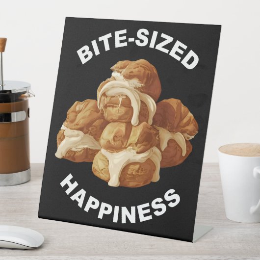 Bijtgrootte geluk Profiteroles Reclamebord Met Voetstuk (Insitu)