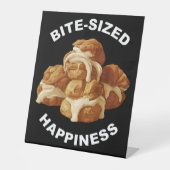Bijtgrootte geluk Profiteroles Reclamebord Met Voetstuk (Voorkant)