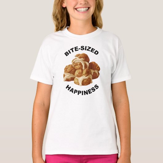 Bijtgrootte geluk Profiteroles T-shirt (Voorkant)