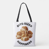 Bijtgrootte geluk Profiteroles Tote Bag (Achterkant)
