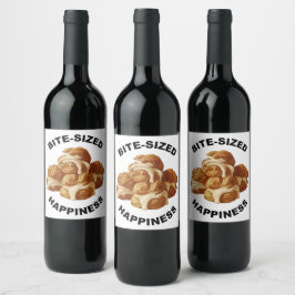 Bijtgrootte geluk Profiteroles Wijn Etiket