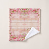 bijthout, trouwreceptie, gezinsmonogram, f bad handdoek (Wasdoekje)