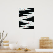 Bijutsu Sekai Flowers op een voetpad Poster (Keuken)