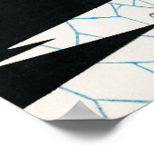 Bijutsu Sekai Flowers op een voetpad Poster (Hoek)