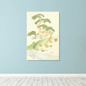 Bijutsukai geïnspireerde Japanse canvas Afdruk (Insitu (Houten vloer))