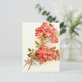 Bijvoegen met rozen bloemen, aangepast briefkaart (Staand voorkant)