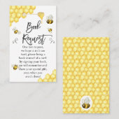 Bijvoegen van het Baby shower-boekverzoek Visitekaartje (Voorkant / Achterkant)