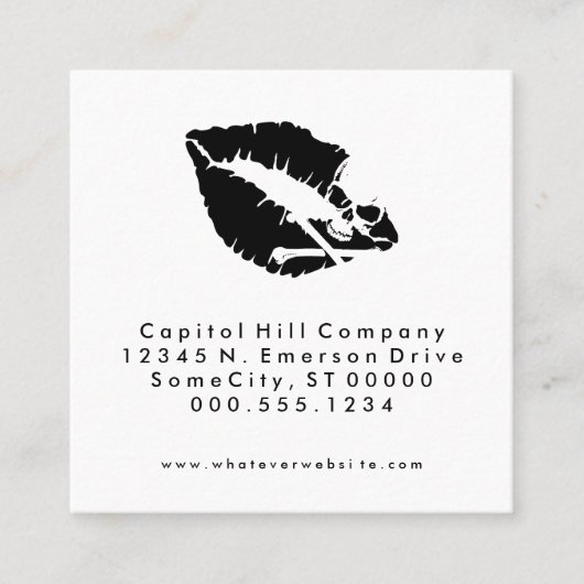 bijvoeglijke dodelijk kus - afspraak afsprakenkaartje (Voorkant)