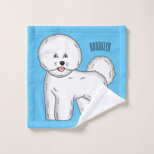 Bijvoorbeeld cartoon bichon frise bad handdoek (Wasdoekje)