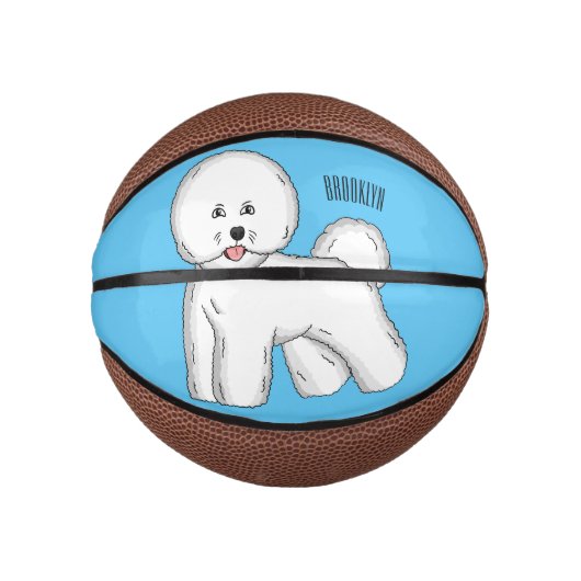 Bijvoorbeeld cartoon bichon frise basketbal (Voorkant)