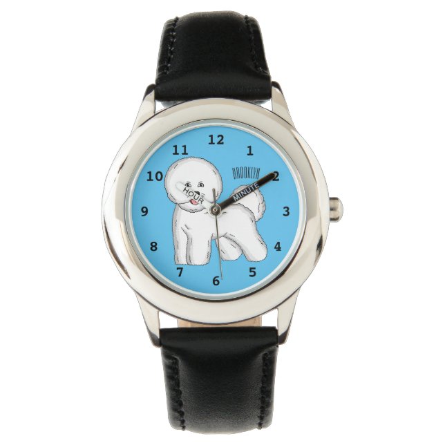 Bijvoorbeeld cartoon bichon frise horloge (Voorkant)